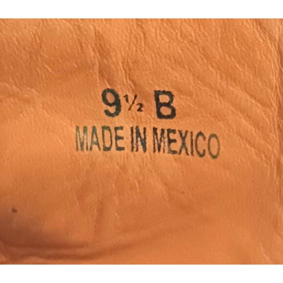 Old Gringo Blk Leather Combat Boot Lace Up Silver Back Zip 9.5M Made in Mexico - Picture 13 of 16